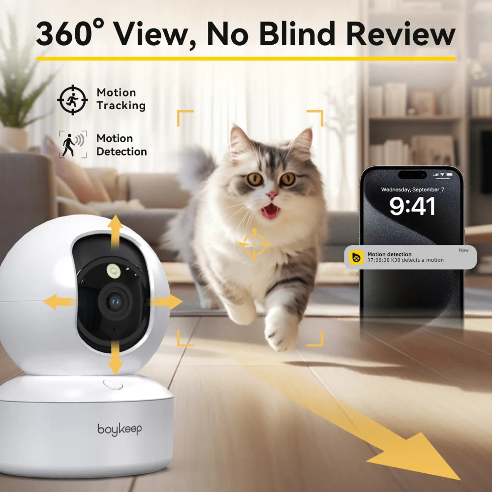 Intelligente 360° Haustierkamera